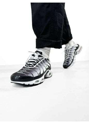 Білі літні кросівки nike air max tn plus white black mint найк аір макс тн плюс No Brand