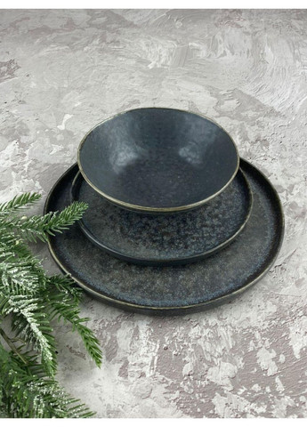 Тарілка Космос JM-1535-B 21 см сіра Olens (349221685)