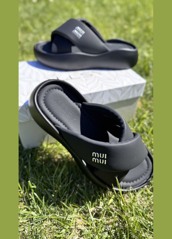 Черные шлепанцы ALLSY