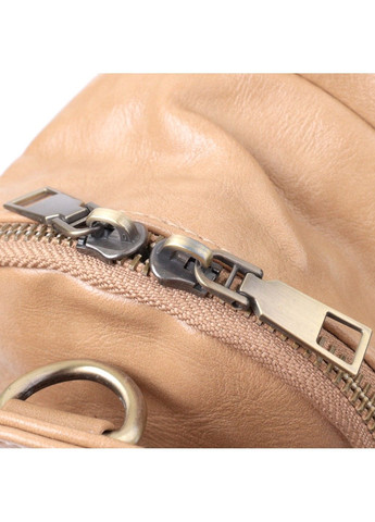 Сумка через плечо для женщин из экокожи 22790 Светло-коричневый Vintage (303877205)