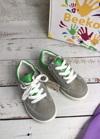 Серые всесезон кроссовки кеды детские для мальчика beеko серый (399) Beeko