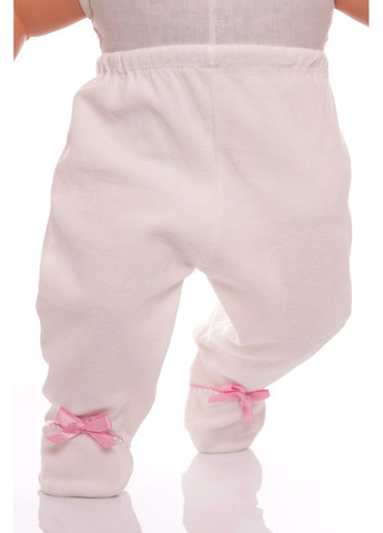 Білий зимній костюм з бантиками 56 см (30137) BABYKROHA