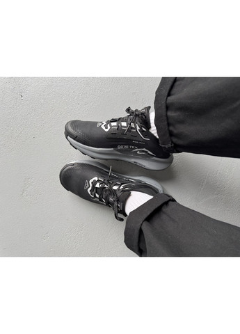Чорні Осінні кросівки чоловічі та жіночі Nike Zoom Pegasus Trail 5 GTX Gore-Tex Black Grey | Найк Зум Пегас Трейл 24