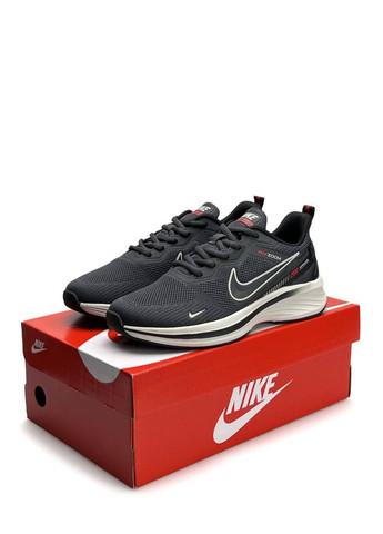Темно-сірі Осінні кросівки чоловічі nike No Brand Zoom Pegasus S Dark Grey White