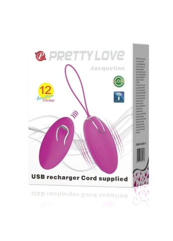 Віброяйце з пультом ДУ PrettyLove Jacqueline LyBaile (386756242)