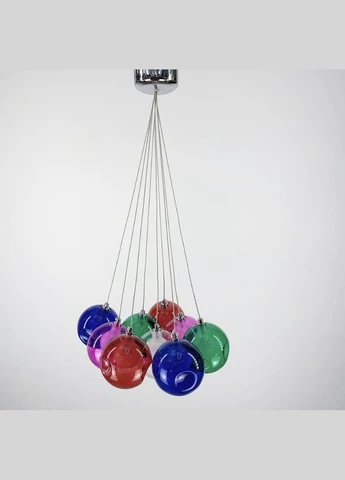 Яркий светильник Восса Multicolor на 9 цветных плафонов LineF (400168104)