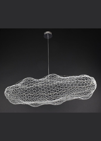 Люстра світлодіодна підвісна LED світильник для квартири на стелю лед 27658 Хром 25-200х42х80 см. Sunnysky (371992916)