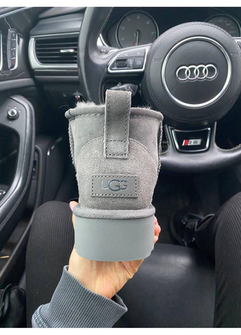 Уггі Чоловічі UGG Ultra Mini Platform Grey (Замша) (369384123)