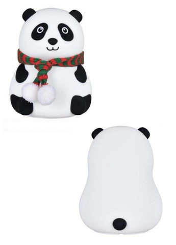 Ночник настольная лампа на аккумуляторе светильник аккумуляторный для ребенка в детскую USB силиконовый Панда 12 см Panda (293246260)