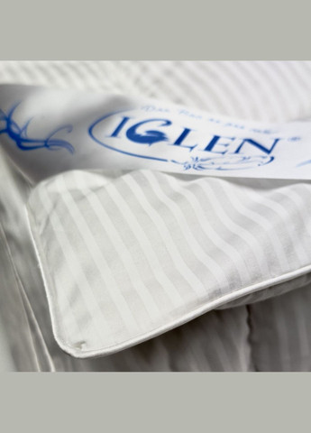 Демисезонное одеяло со 100% серым гусиным пухом полуторное 140х205 (14020511c) Iglen (282313193)