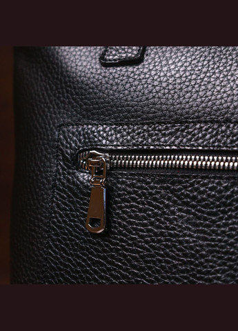 Кожаная сумка женская через плечо шоппер 16354 Черный Shvigel (302008687)