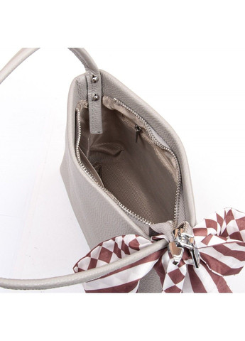 Жіноча шкіряна сумка класична 99116 white-grey Alex Rai (293765290)