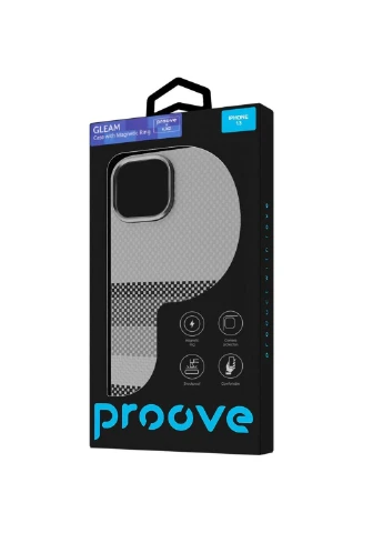 Чохол Gleam Case with Magnetic Ring iPhone 13 Graphite Proove (382920387)