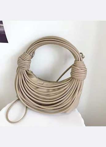 Жіноча сумка хобо багет 10405 через плече бежева No Brand (313235572)