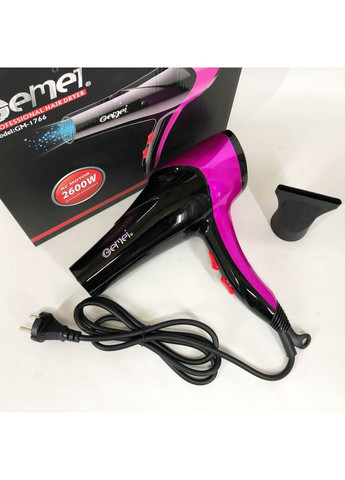 Фен GEMEI GM-1766 2.6кВт АС, жіночий фен для волосся, електрофен для волосся. Колір: фіолетовий No Brand (372600807)