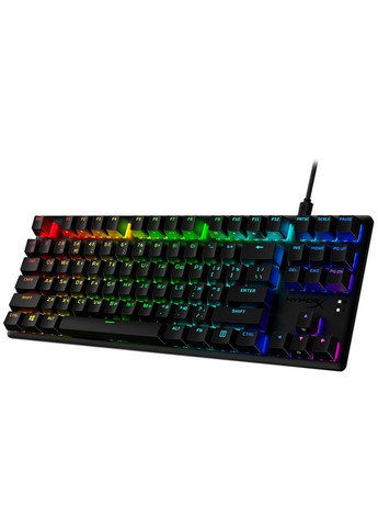 Клавиатура Alloy Origins Core PBT Aqua RGB Black (639N9AA) HyperX (336952894)