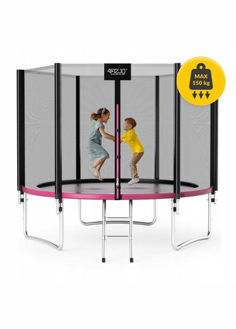 Батут із зовнішньою сіткою Classic 10FT 312 см Black/Pink () 4FIZJO P-5907739314567 (324264720)