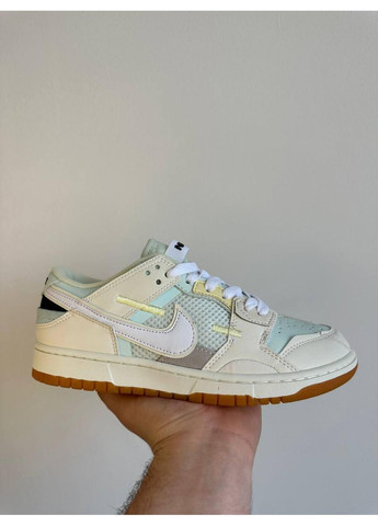 КРОССОВКИ ЖЕНСКИЕ NIKE SB DUNK BEIGE GREEN НАЙК СБ ДАНК No Brand серые демисезоны (367176220)