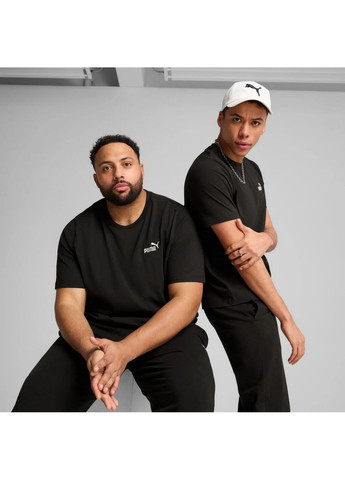 Чорна футболка чоловіча essentials small logo te black 682538-01 Puma