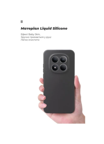 Чохол ICON для Xiaomi Redmi Note 15 Pro 5G Camera cover Black (ARM89707) ArmorStandart (385797437)