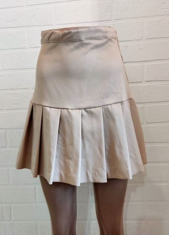 Бежевая однотонная юбка H&M