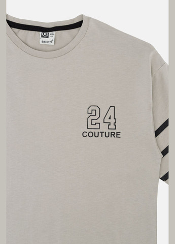 Серая летняя футболка с коротким рукавом для мальчика цвет серый цб-00242377 Beneti