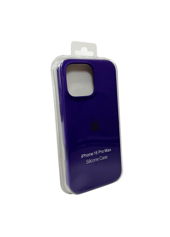 Силіконовий чохол для iPhone 16 Pro Max Dark Purple No Brand (306548923)