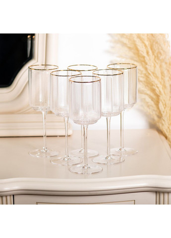 Набір з 6 високих келихів з тонкою ніжкою, 450 мл, для вина HP-16-13 (A-032893) Yiwu (341307382)