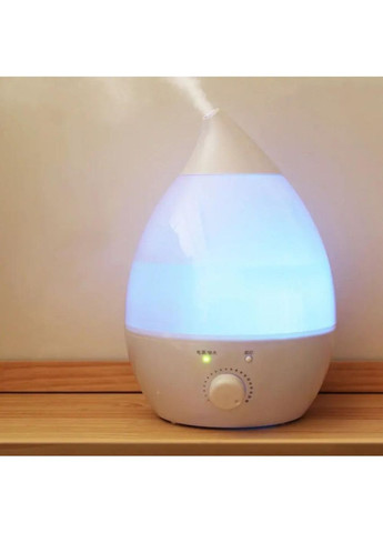 Зволожувач повітря для дому Wild Wind 1,3 л резервуар 25 Вт з LED підсвічуванням та регулятором Білий No Brand (349443241)