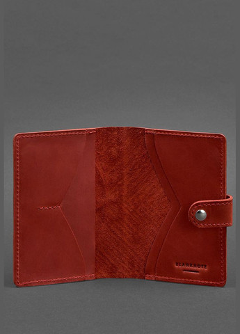 Жіноча шкіряна обкладинка для паспорта коралова 3.0 Інді (A-026260) BlankNote (329742886)