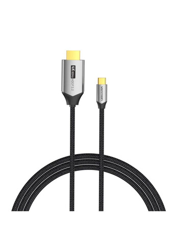 Кабель Cotton Braided USB-C to HDMI Cable 1.5M Black Aluminum Alloy Type Vention (340277776)