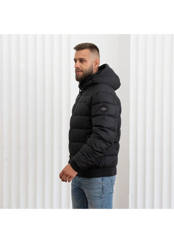 Черная зимняя мужская куртка зимняя большого размера SK