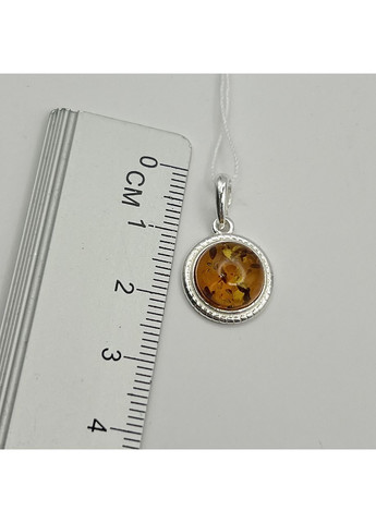 Кулон серебряный с янтарем 1,86 г No Brand (369737150)