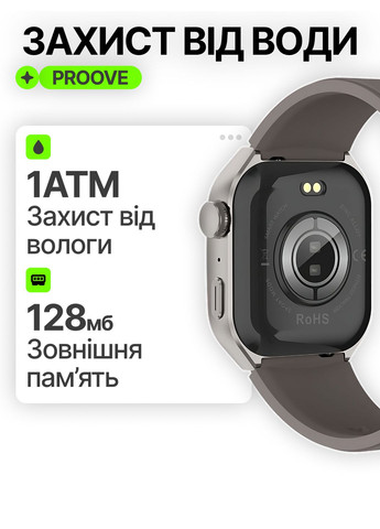 Багатофункціональні смарт-годинник Moment з AMOLED екраном. Розумний годинник Proove (368786193)