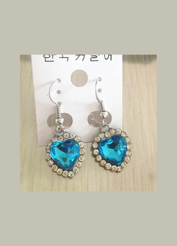 Набір підвіска та сережки Серце Океану з фільму Титанік комплект кулон сережки No Brand (338436361)