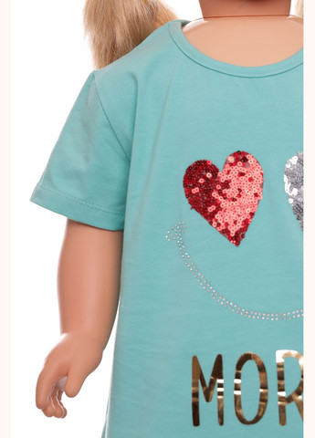 Зелений літній туніка з лосинами трикотажні more бірюзовий 98 см (30510) BABYKROHA