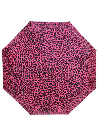 Розовый зонт складной 3259-05 полный автомат чёрно-розовый Parachase средний система антиветер (311600101)