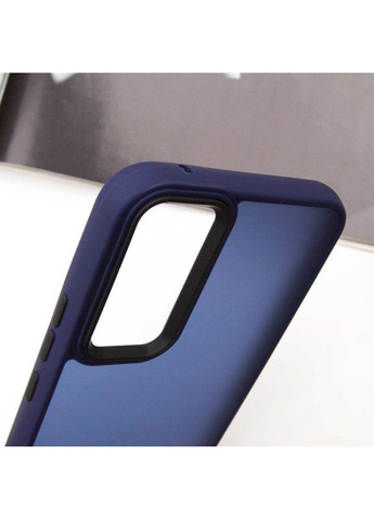 Чохол TPU+PC Lyon Frosted для Samsung Galaxy A34 5G Темно синій Epik (373255476)