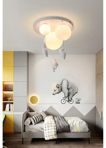 Стельова люстра на 3 лампочки 27319 Білий 55х50х50 см. Sunnysky (324396079)