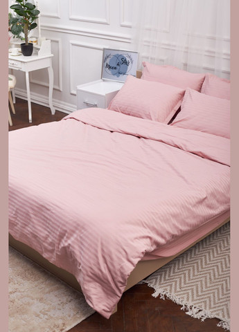 Комплект постельного белья Satin Stripe «Stripe Pink» Детский 110х140 наволочки 2х40х40 (MS-830000204) Moon&Star stripepink (293173234)
