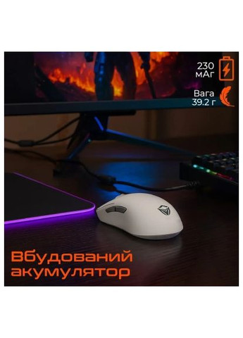 Мишка (MT-GW40-B) MEETION GW40 PRO Bluetooth/Wireless/USB White (367592575)