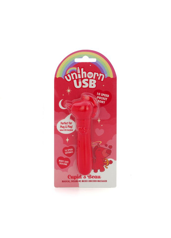 Вібратор-єдиноріжка USB Bullet – Cupid's Beau, віброкуля, USB-зарядка, 10 режимів Unihorn (369945640)