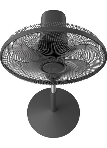 Вентилятор напольный Series 1001, 45см, 47Вт, пульт ДУ, опора круглая, ароматерапия, черный Philips (360393572)