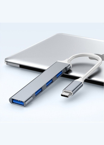 Адаптер Переходник TypeC 3.1 на USB 3.0 для MacBook iMac Bodasan Gray (W050722) GT (316093760)