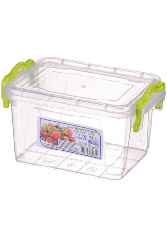 Контейнер пищевой Lux 0,8л. 162 х 112 х 93 мм. Ал-Пластик (296195798)