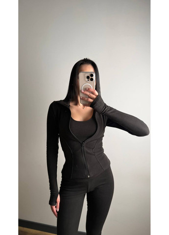 Костюм 1271 трійка термо трикотаж пума,топ,лонгслів та легінси Україна (372262357)