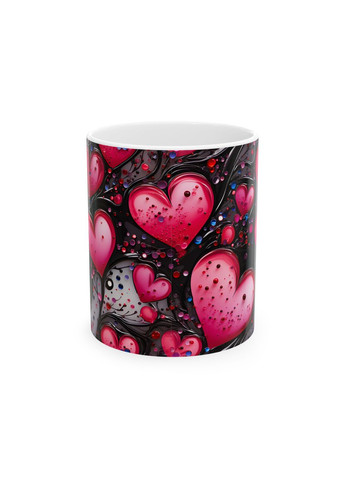 Керамическая чашка с дизайном "Палитра сердец" - 31 No Brand (368671284)