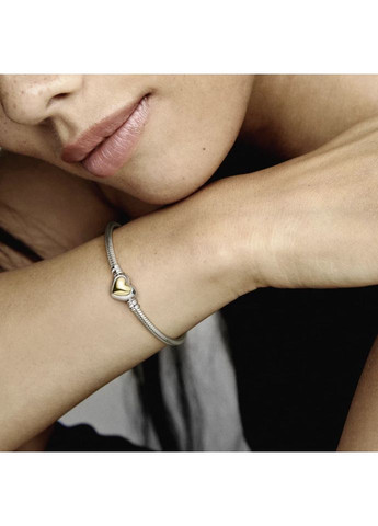 Серебряный браслет "Золотое сердце" 599380C00 Kabluchka (355345240)