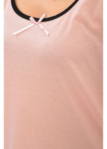 Ночная рубашка женская полубатальная персикового цвета Let's Shop (362350989)