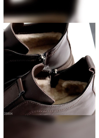 Зимние натуральные элегантные ботинки No Brand